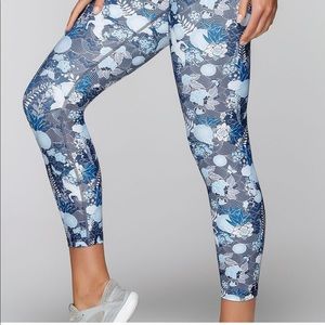 Lorna Jane Oriental Ankle Biter Tights Leggings